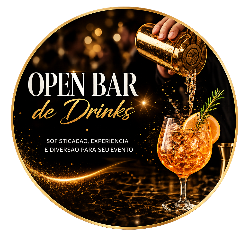 Open bar de drinks para Casamento Centro