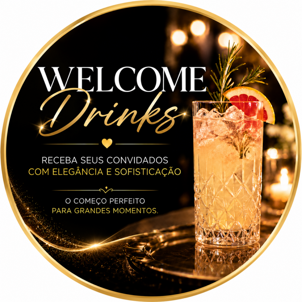 Welcome Drinks para Casamento Brooklin